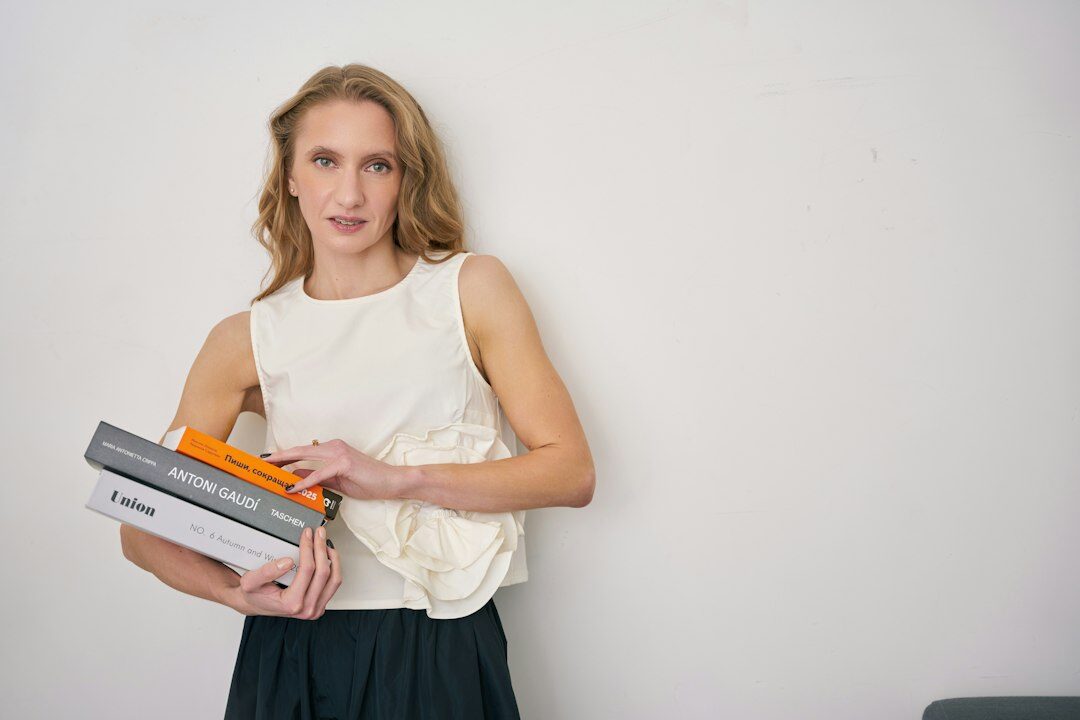 Portrait of a professional European woman editor