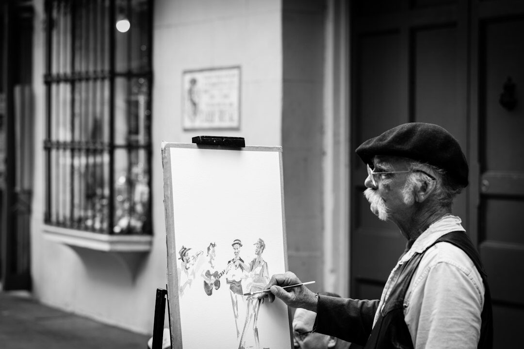 Portrait of a professional European man art director