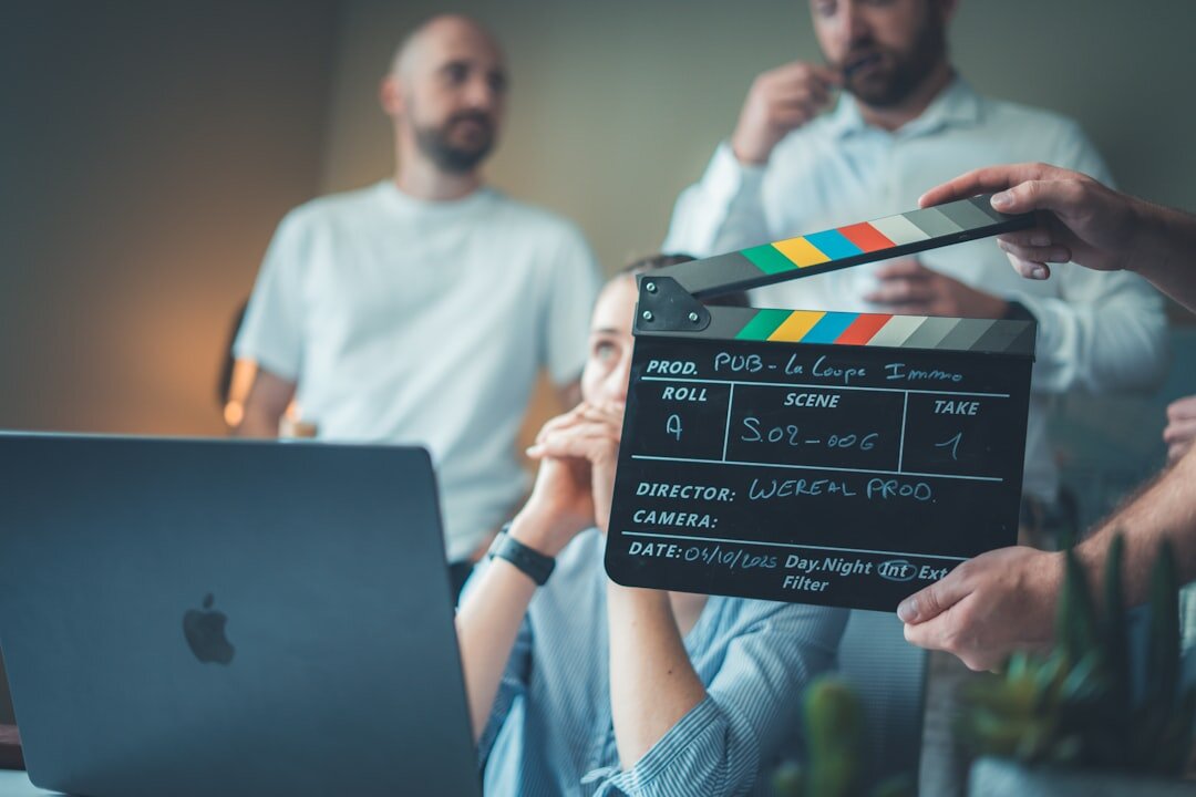 actor on movie set